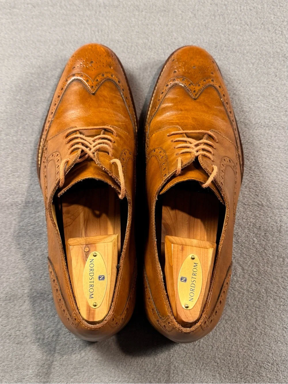 Cole Haan Men’s Grand OS ‘Madison’ Brogue Wingtips- British Tan